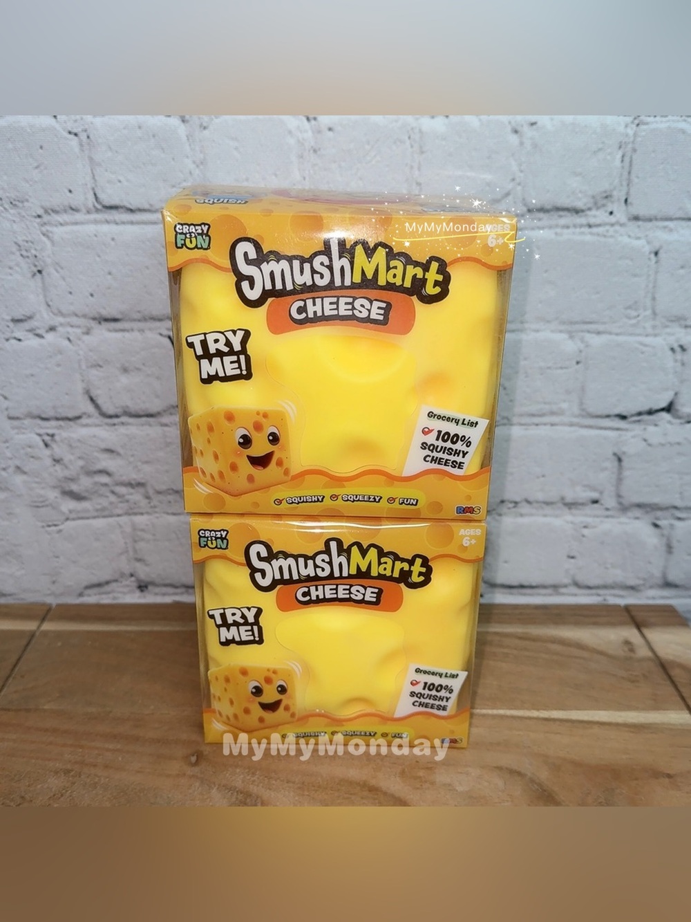 Smushmart Jumbo Cheese Squishy Toy Bundle